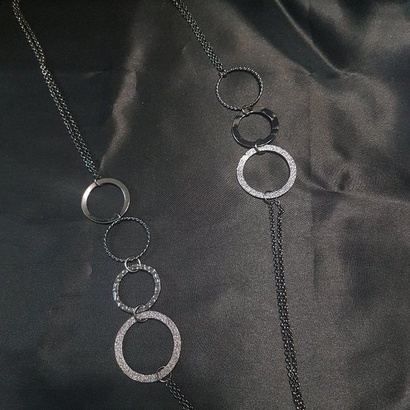 💎 3 /$20💎 Forever 21 Large Ring-link Necklace - Picture 3 of 8